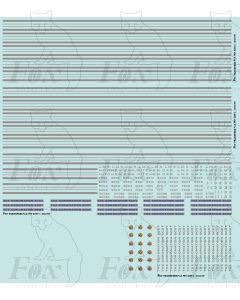 LMS Coronation Scot Blue/Silver Coaching Stock Complete Livery