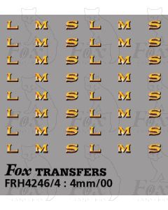 LMS 1930s style Coaching Stock Lettering