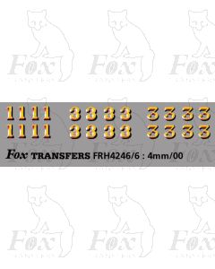 LMS 1930s Serif style Coaching Stock Exterior Door 1 & 3 Classifications