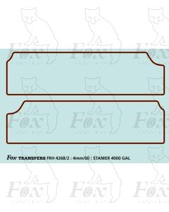 Stanier Tender Lining Only Green Livery 