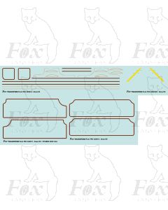 Ex-LMS Stanier Princess Coronation (Duchess, City etc) Loco Lining Set, 