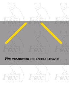 Not-under-the-wires yellow cabside flashes