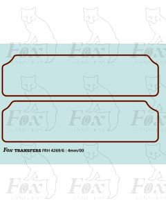 Old Design ready-to-run Tender Lining