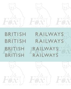 Garter Blue Class A4 Streamlined Tender Lettering - BRITISH RAILWAYS from March 1948