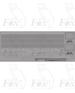 A3 Class Loco Lining only - especially used for Flying Scotsman in preservation Days