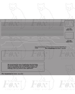 A3 Class Loco Lining Set - used especially for Flying Scotsman in preservation Days