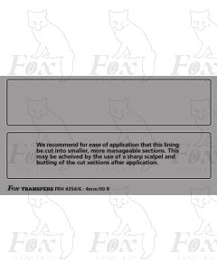 A3 Class tender lining especially used for Flying Scotsman in Preservation Days