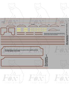 Lord Nelson Tender Loco Lining Set