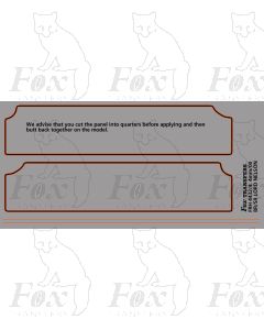 Lord Nelson Tender Lining