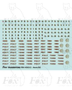 CR Caledonian Coach Lettering & Numbering