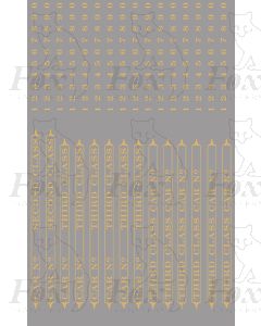 Pullman Class Lettering/Numbering Car Nos