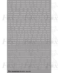 Freight Vehicle Names and Instruction Composite -