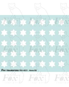 Fast Traffic Stars for freight vehicles, white 