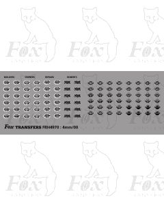 L&NWR, GWR, LMS, LNER, SR - RC&W Builders/Owners/Repairs/Registration plates