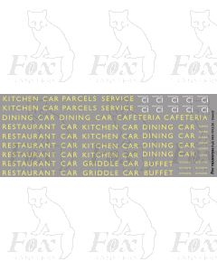 BR British Railways Coach Branding in straw