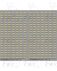 Coach Numbersets off white