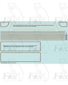 Standard Class 5MT 4-6-0 73XXX BR1 Loco Lining Set (o/b/o)