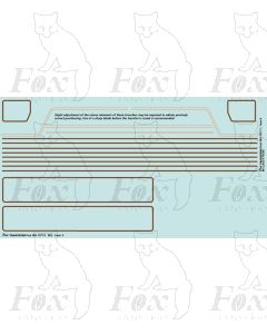 Standard Class 4MT 4-6-0 Tender Loco 75XXX BR2 Lining Set (o/b/o)