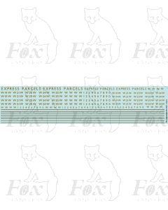 RAZOR-EDGE RAILCAR EXPRESS PARCELS (metallic gold)