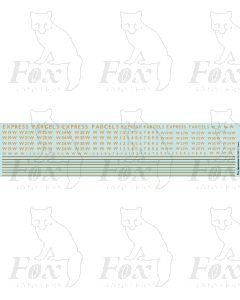 RAZOR-EDGE RAILCAR EXPRESS PARCELS (old gold)