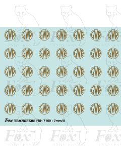 GWR Shirtbutton Coach Motifs