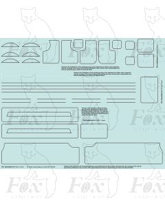 BR (WR) Large Tender Locomotive Complete Lining Pack ( with choice of Tender )