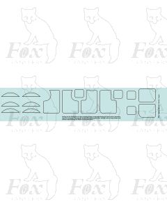 BR/WR Locomotive Cabside, Splasher and Cylinder Cover Linings