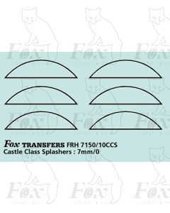 GWR Castle Class Splasher Lining