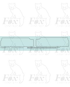 BR British Railways Hawksworth County Tender Lining white/black/white