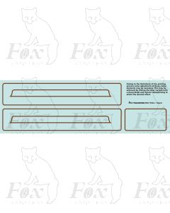 BR British Railways Collett Tender Lining