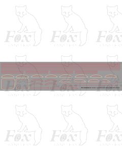 BR/WR Mixed Traffic Lining for Ex-GW 4-6-0 engine