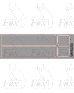 Mixed Traffic Collett/Churchward tender lining
