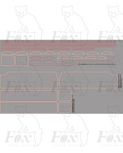 BR/WR Lining for Ex-GW 4-6-0 engine and Collett/Churchward & Hawksworth tender linings