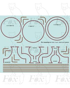 GWR Dean Class Cabside Locomotive Lining