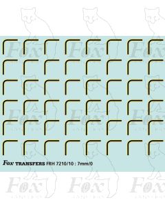 Yellow/Black/Yellow Coach Lining