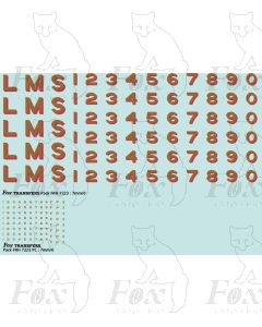 LMS Lettering and Numbering Late 1930s.