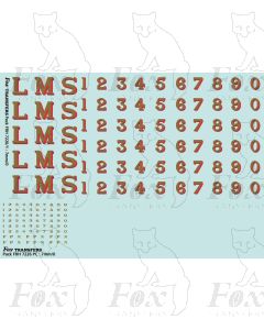 LMS Loco graphics 1927-late 1930s for Crimson Lake Livery