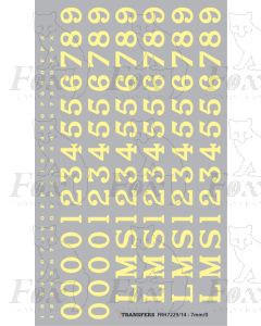 LMS Loco graphics 1928 onwards 14 inch size (also for LNWR in LMS period)