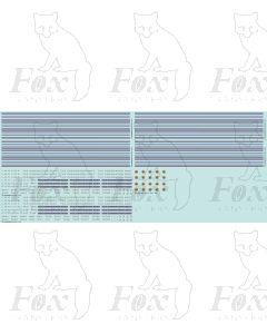 LMS Coronation Scot Blue/Silver Coaching Stock Complete Livery Elements