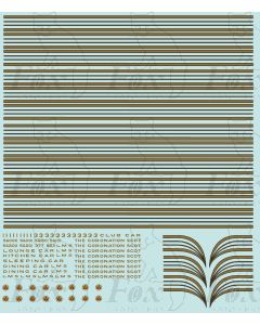 LMS Coronation Scot American Train Crimson Coach Livery