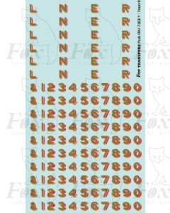 LNER Earlier Lettering/Numbering for black Locos