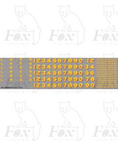 LNER Loco Earlier Lettering/Numbering