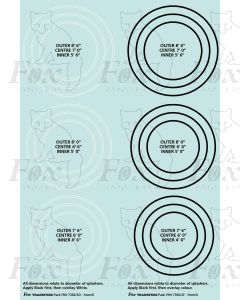 General white/black/white Lining