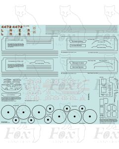 A3 Class 4472 FLYING SCOTSMAN Loco and Twin Tender Complete Livery Pack.