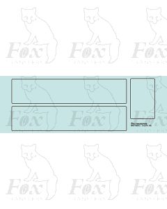 North Eastern Group Standard Tender lining for B2 LNER locomotive