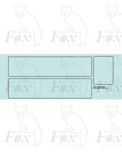 P1 Tender lining for B2 LNER locomotive