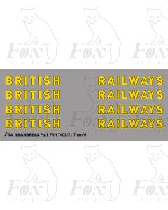 SR BRITISH RAILWAYS Bulleid Lettering