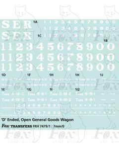 SER D Ended Open General Goods Wagon