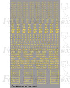 Freight Vehicle XP, Wheelbase and Name Graphics