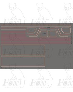 Standard Class 4MT 4-6-0 Tender Loco 75XXX BR1 Lining Set (mixed traffic)